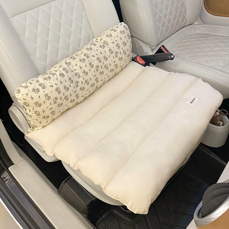 Dog Auto Seat Cushion,Soft Cotton Puppy Front Seat Cover,Dog Lover Gifts Ideal,Dog Supplies Accessories,Seat with Safely Belt