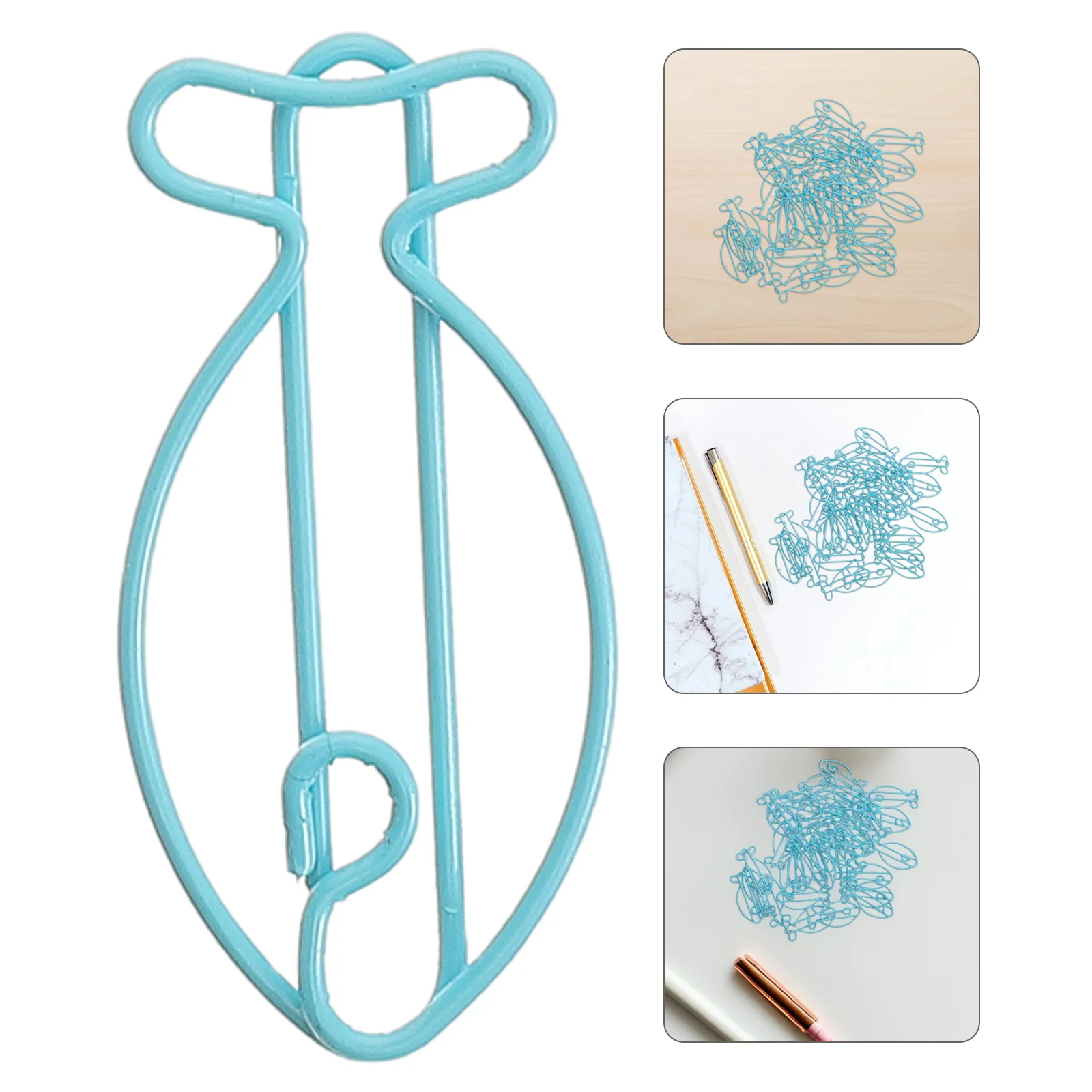 

30Pcs Creative Fish Shaped Paper Clips Metal Clips Animal Design for Office School Home Organizing Documents Paperclips Set