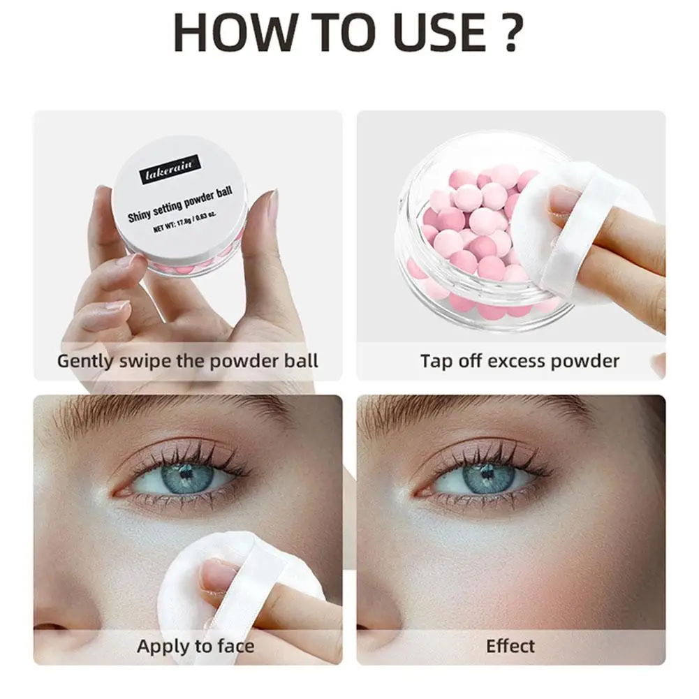 Roze Ronde Poederdons Zacht Fluweel Losse Poeder Instelling Spons Cosmetica Rookwolken Wasbaar Gezicht Oog Koreaanse Make-up Tools