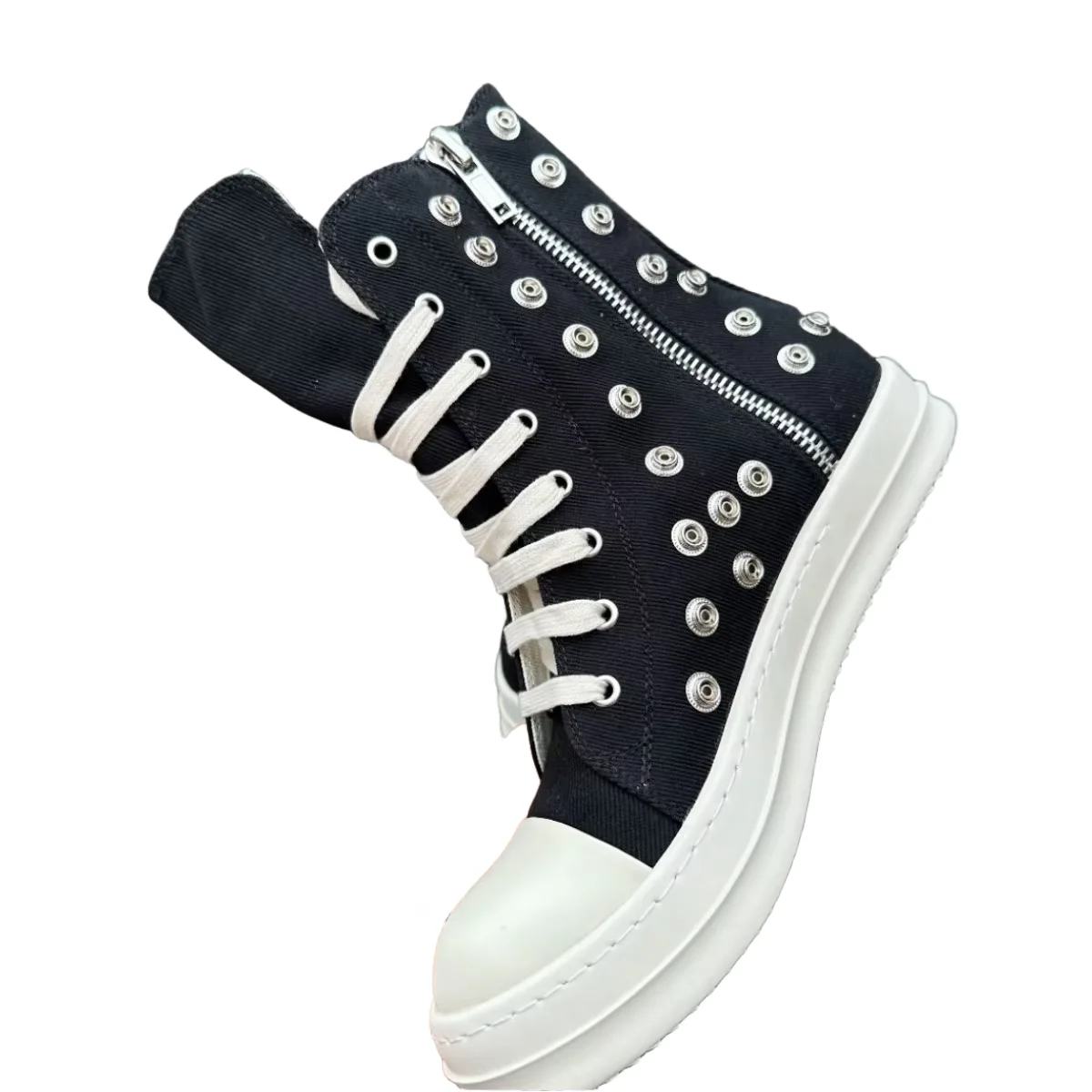 Unisex High Top Canvas Rivet Lace-Up Vintage Casual Sneakers Top Quality Men And Women Ankle Boots Handsome Causal Shoes