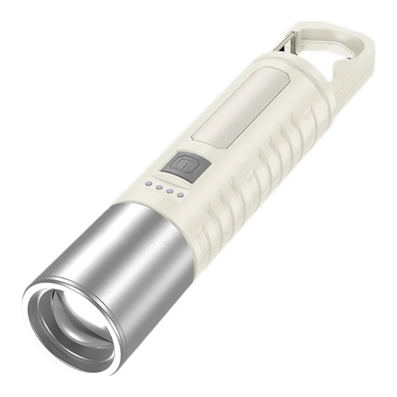 

Hot Multi-Purpose Zoomable Flashlight With Buckle LED Waterproof Flashlight Camping Gear For Camping Outdoor Home Emergencie