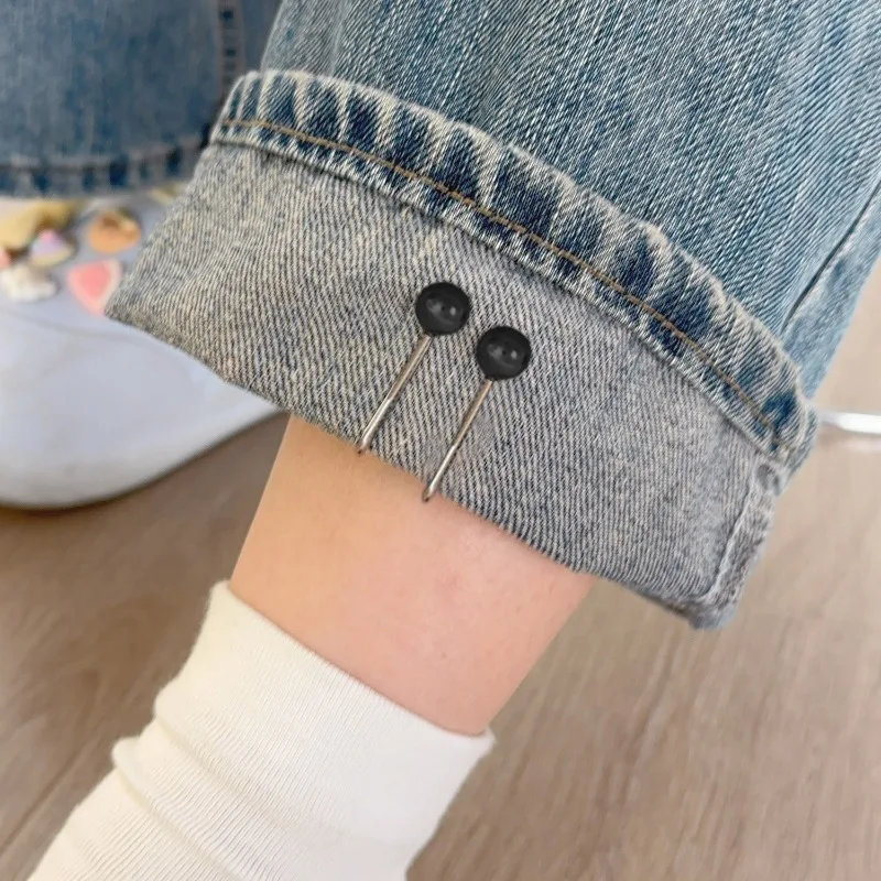 10 Buah Klip Pinggang Dapat Disesuaikan Gesper Logam Berbentuk U untuk Celana Jeans Paduan PP Pengencang Pakaian Peredam Pinggang Tanpa Hadiah Alat Jahit