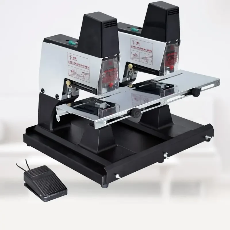 WD-105GT  Electric Binding Machine Double-Head Desktop Paper Stapler Metal Construction