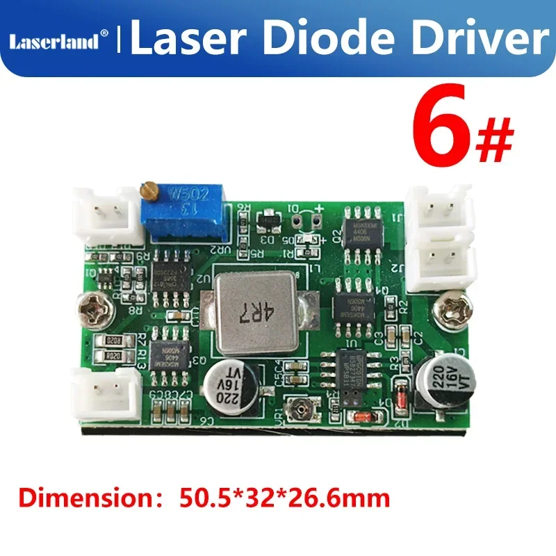 

405nm 445nm 450nm 520nm Violet Blue Green Laser 12V 3.5-4.5W Lower Voltage Constant Current Power Supply Driver Board with TTL