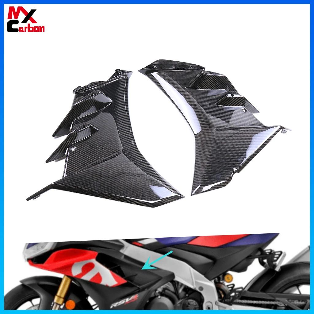 

Motorcycle Side Panels Spoiler Cover Side Frame Protective Cover Full Carbon Fiber For Aprilia RSV4 2021 2022 2023