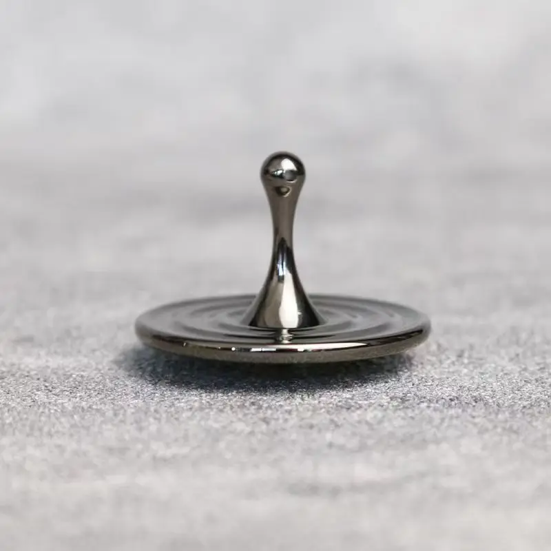 Fidget alívio do estresse brinquedos gota de água em forma de mão girando topo metal desktop giroscópio crianças adultos escritório diversão