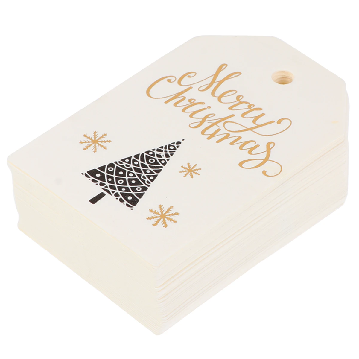 100 Pcs Christmas Tree Bookmark Card Tags for Write on Labels Paper Gifts Cardstock Bookmarks