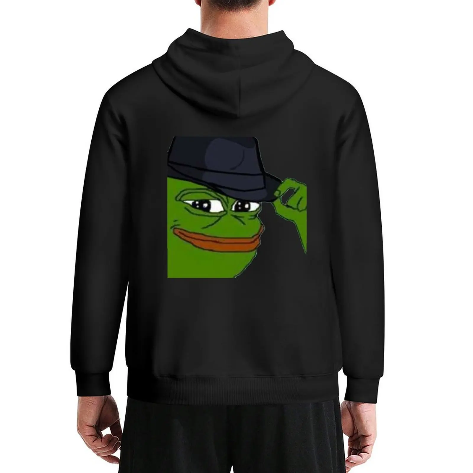

pepe fedora Hoodie korean style clothes japanese style hooded shirt korean autumn clothes graphic hoodie