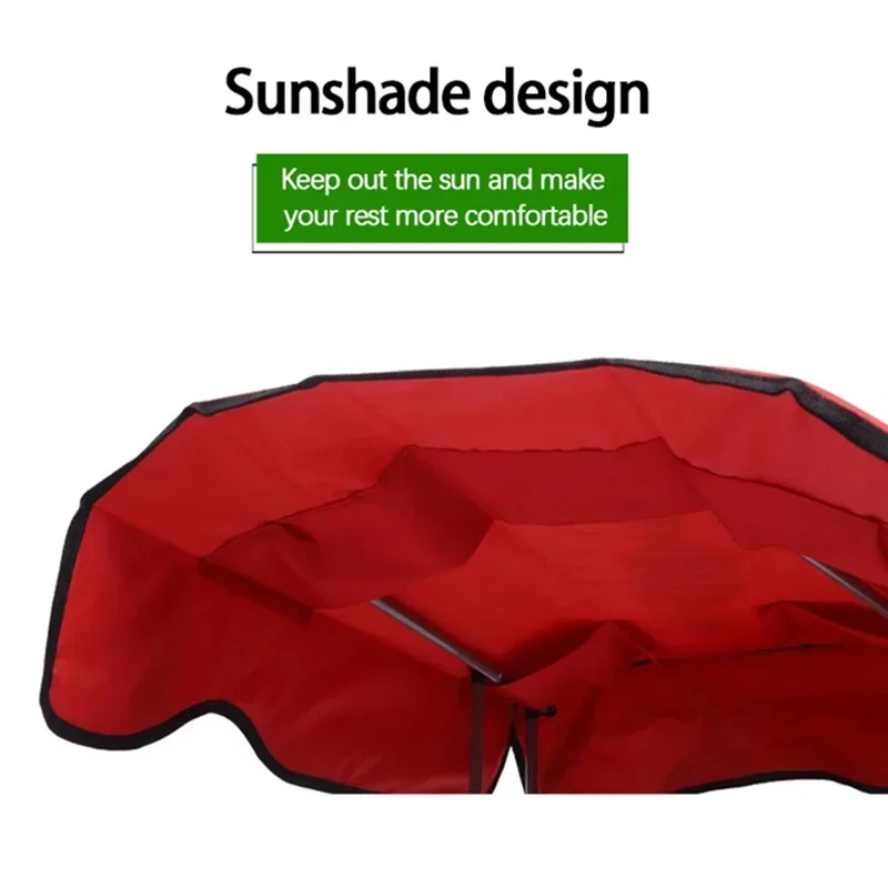 Portable Foldable Fishing Chair Camping Awning Beach Chair Outdoor Fishing Carry Umbrella Lounge Chair with Canopy