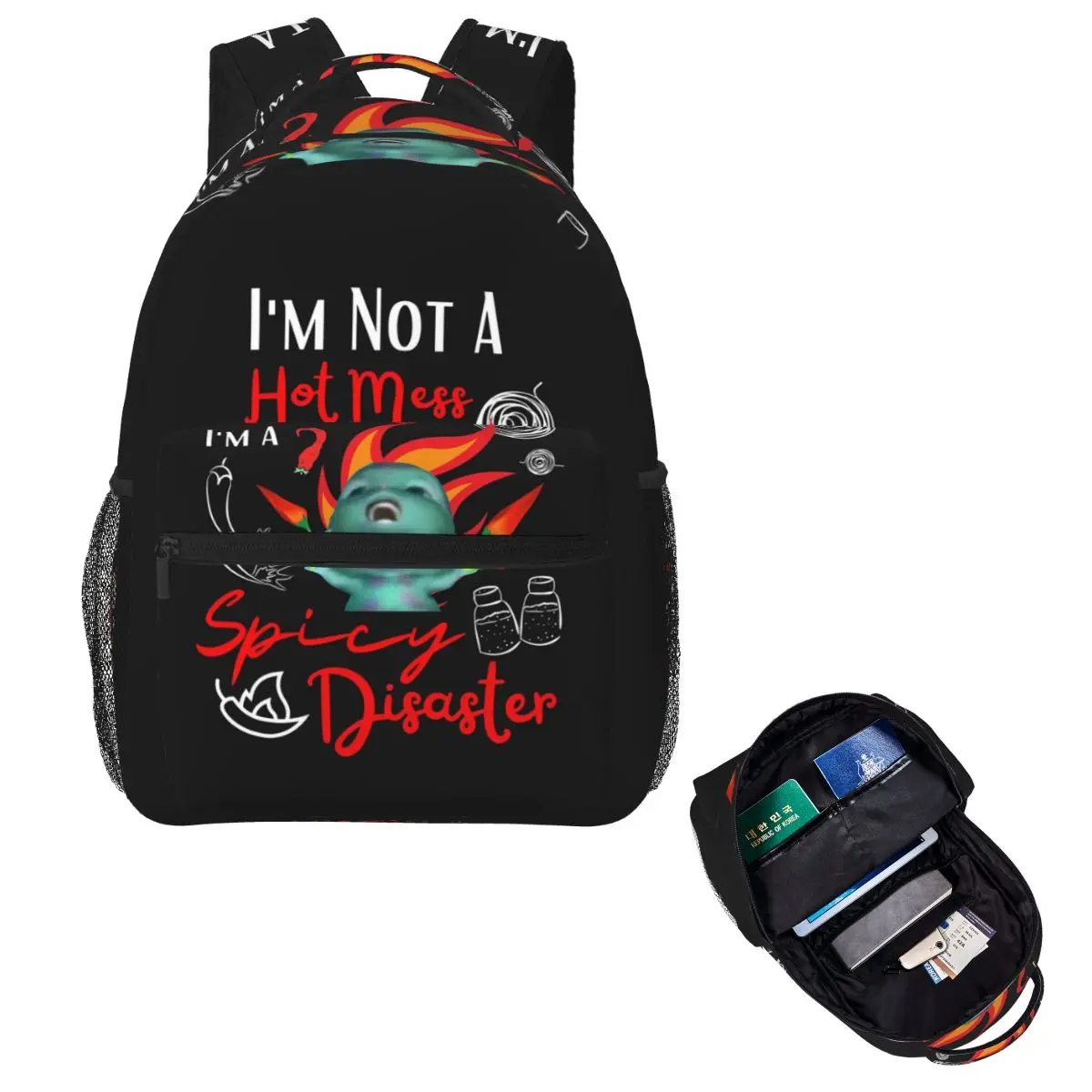 

Bibble Meme Sarcastic Mom Student Backpack School Bag Hiking Travel Daypack for Boys Girls Fashion Bookbag Shoulder Bags