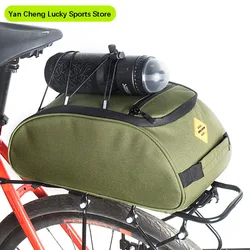 8L Mtb Bike Rear Seat Pack Foldable Electric Bike Rear Bag Trunk Pannier Large Capacity Functional Bicycle Bag with