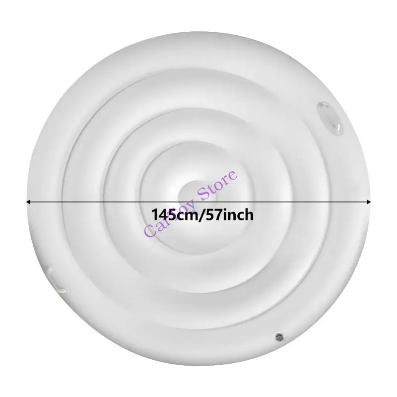 عززت غطاء حوض سباحة قابل للنفخ ل 4.75ft أحواض استحمام ساخنة مستديرة الاحتفاظ بالحرارة في الهواء الطلق سبا ملحق مع تصميم مقبض #6