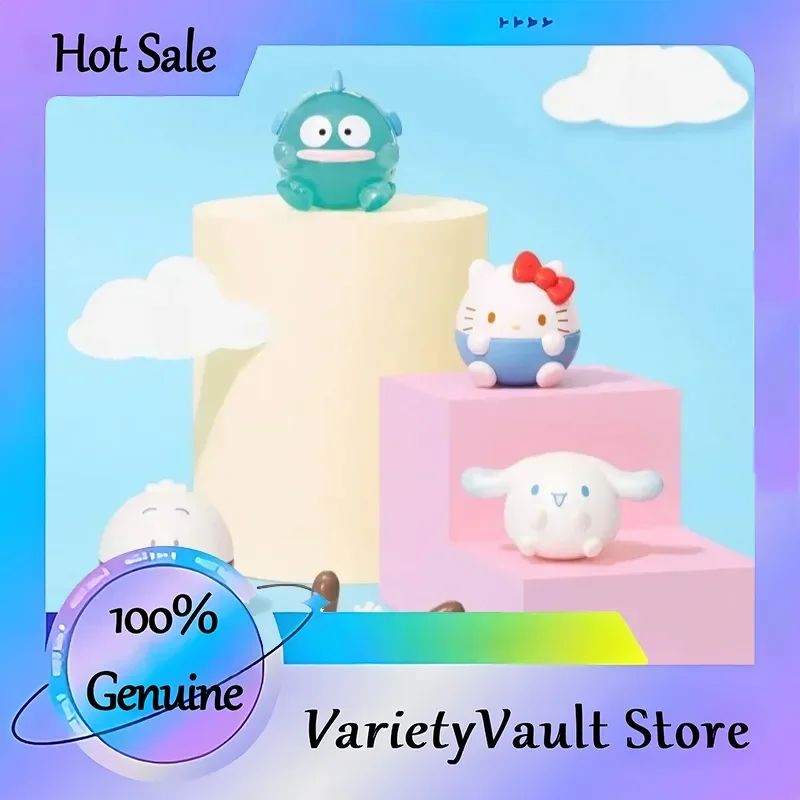 

Sanrio Mini Chubby Series слепая коробка Kawaii Hellokitty Kuromi фигурки Коллекционный декор для стола милые мини-бобы модный подарочный набор