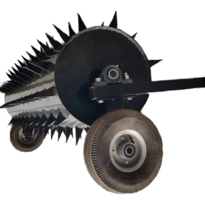 36/48/60 Inch Lawn Aerator Without Wheel ATV Trailed Heavy Rolling Lawn Aerator Garden Yard Rotary Push Lawn Aeration