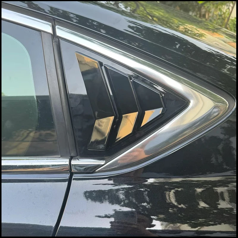 Car Styling For Opel Insignia B 2017-2024 Sedan Rear Triangle Window Blind Shades Louver Cover Trim Decorate Auto Accessories
