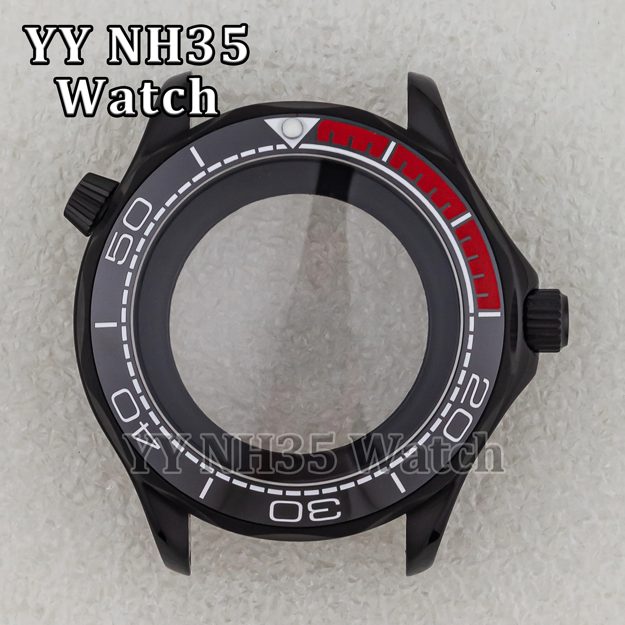 

for Seamaster 300 NH35 Watch Case 10ATM Waterproof Case fit NH35/NH36 Automatic Movement Watch Parts Repair Tool 41mm Watch Case