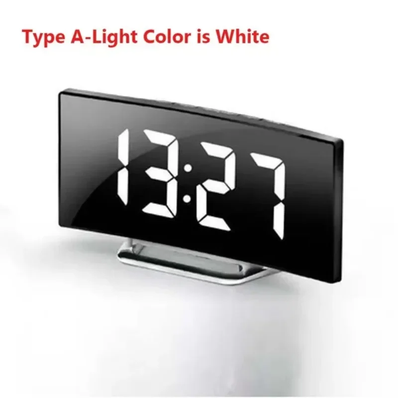 1 قطعة ساعة الطاولة الرقمية متعددة الوظائف الرقم الإلكتروني سطح المكتب غرفة نوم المنبهات (لا تشمل البطارية)
