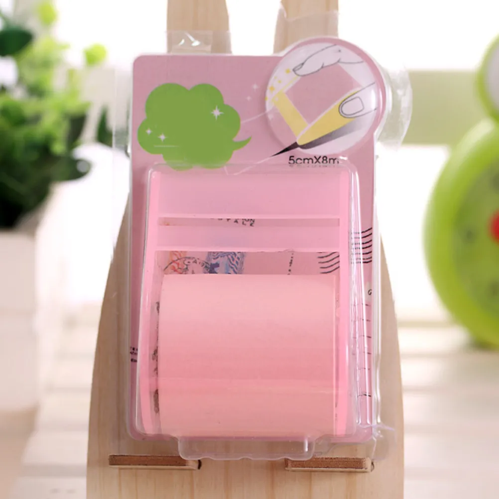 4Pcs Sticky Notepads Roll Super Sticky Self-Stick Notes Memo Pad Tape Dispenser Refillable for Home Office School