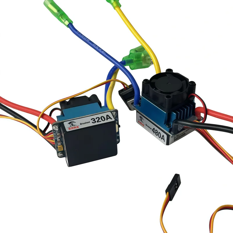 Brushed bidirectional electric adjustable T plug 320A 480A air-cooled water cooling for overtaking boats Dual Way Brushed ESC