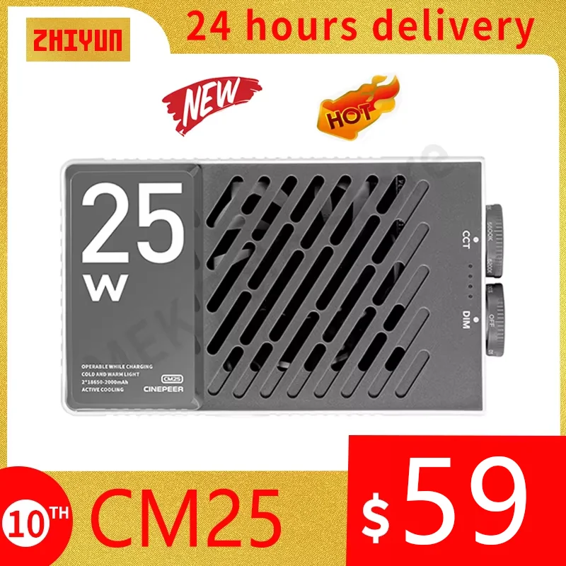 Why the ZHIYUN CINEPEER CM25 Is the Most Operationable Video Light for On-the-Go Creators