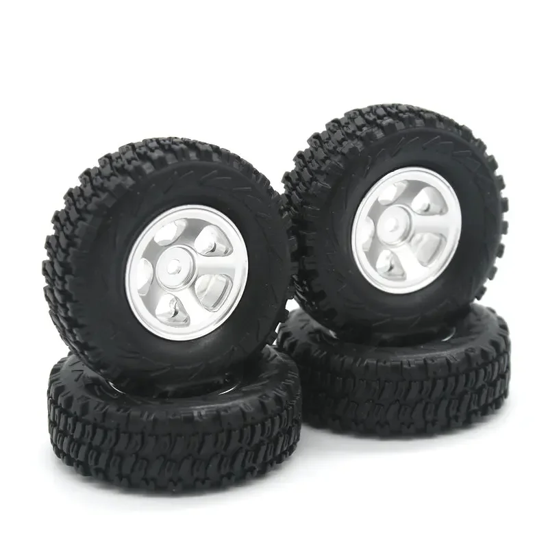 JJRC C8801 AX-8560 TRX4M 1/18 RC Remote Control Car Metal Parts Wheel Hub Tires Metal Wheel with Tire Skin