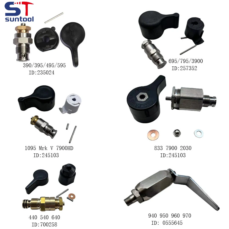 Suntool-piezas sin aire 245103, conjunto de válvula principal para pulverizador de pintura sin aire, 395, 495, 695, 795, 1095, 7900, 5900, GH833