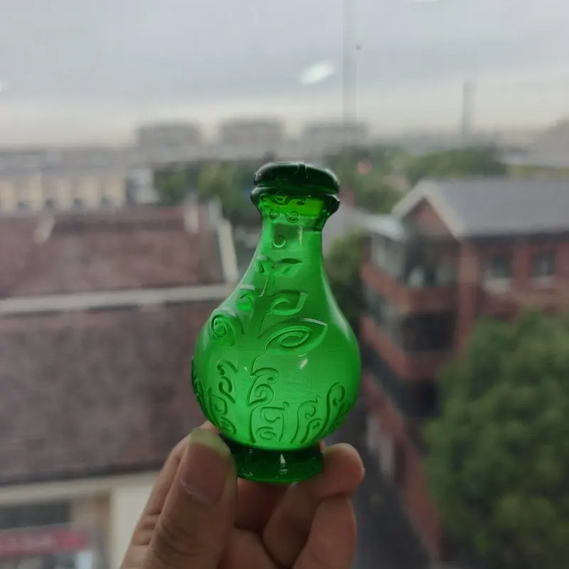 

Запись о пути смертных к бессмертию: Хань Личжан, Тяньпин — Маленькая зеленая бутылочка, модель-реквизит из УФ-отверждаемой смолы ручной работы