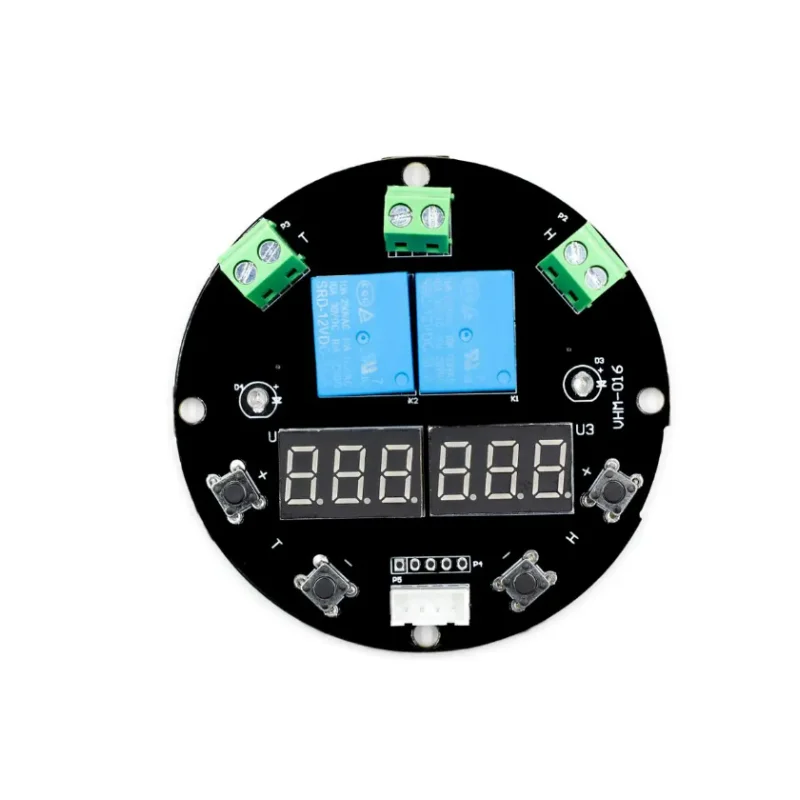 LED Digital Display Thermostat, Temperature and Humidity Control, Thermometer, Hygrometer, Controller Module, Dual Output, VHM-0