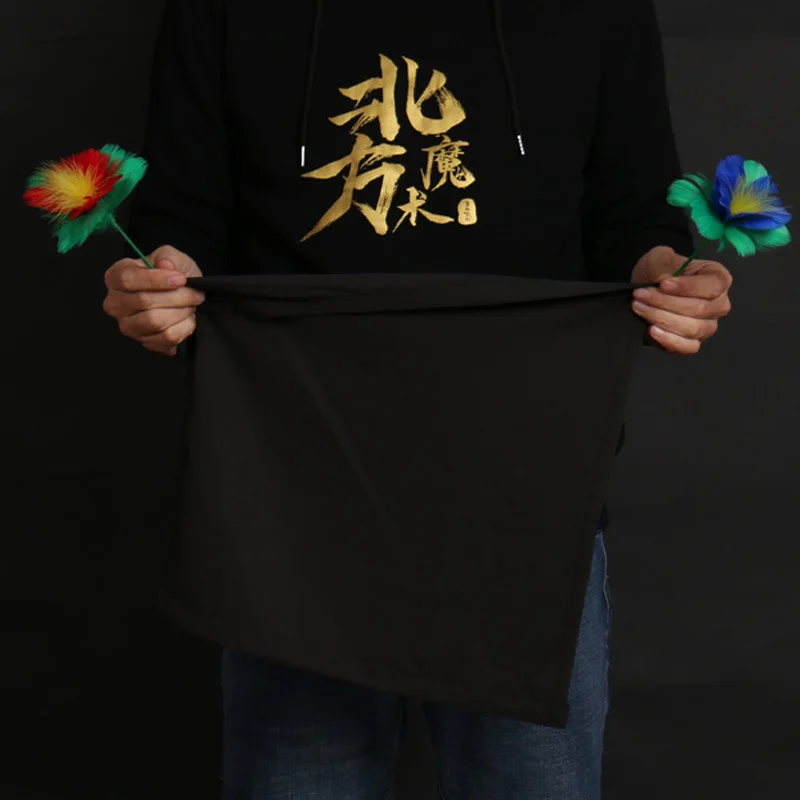 1 set Handkerchief to Two Flowers Magic Trick Handkerchief Appearing Flowers magic props Stage Magic gimmick comedy magician