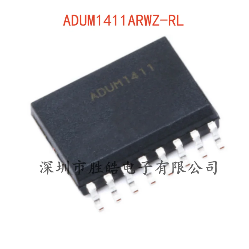 (5PCS)  NEW   ADUM1411ARWZ-RL   Four-Channel Digital Isolator   Chip    SOIC-16    ADUM1411ARWZ   Integrated Circuit