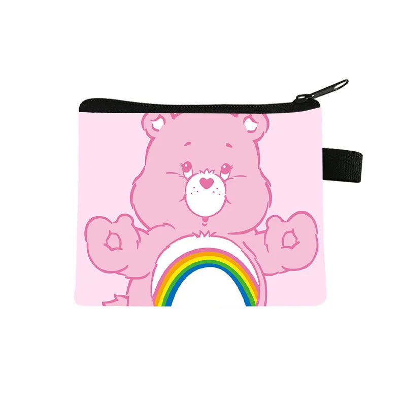Anime Bear Coin Purse Kawaii Wallet Cute Angel Storage Bag Cartoon Children Zipper Card Bag Toy Gifts