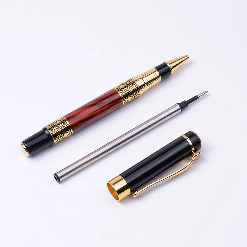 Chinese Style Metal Gel Pen 0.5mm Office Stationery Luxury Pen Hotel Business Writing Ballpoint Pen Customized Logo Name Gift