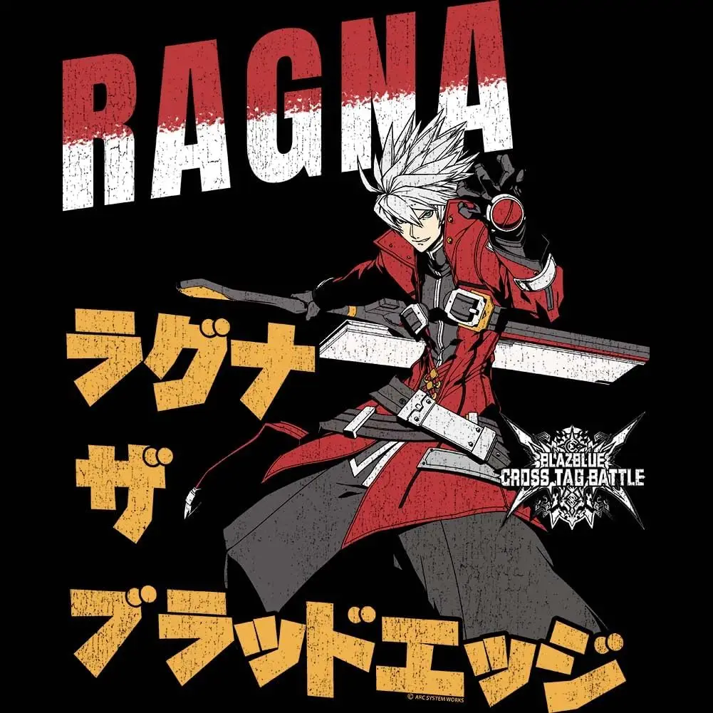 BlazBlue Ragna Cross Tag Mens Black Short Sleeve T Shirt Gaming Graphic Tees