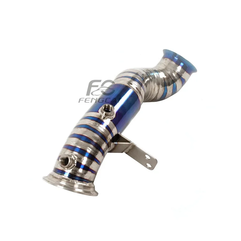High Flow Direct Exhaust Downpipe for Mercedes benz W205 C250  Titanium Exhaust Pipes Perfect Modification of Racing Performance