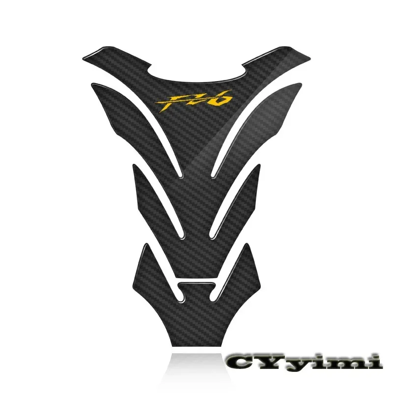 3D Carbon Fiber Motorcycle Fuel Tank Pad Cover Protective Stickers For FZ6 FAZER