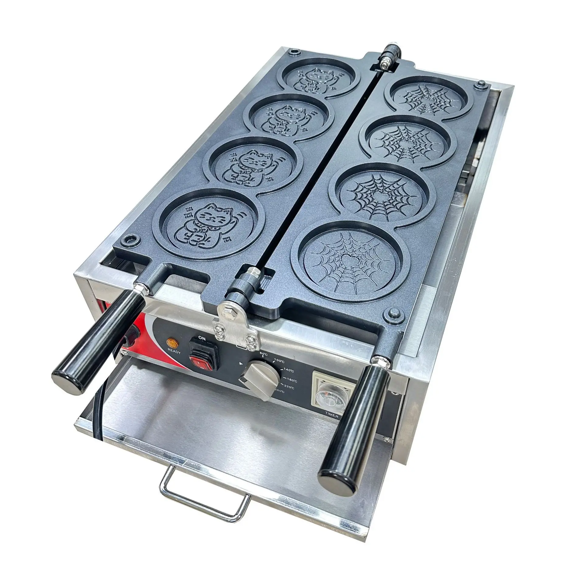 Personalized, cheese gold coin burning, waffle maker, non-stick pan, adjustable plug voltage
