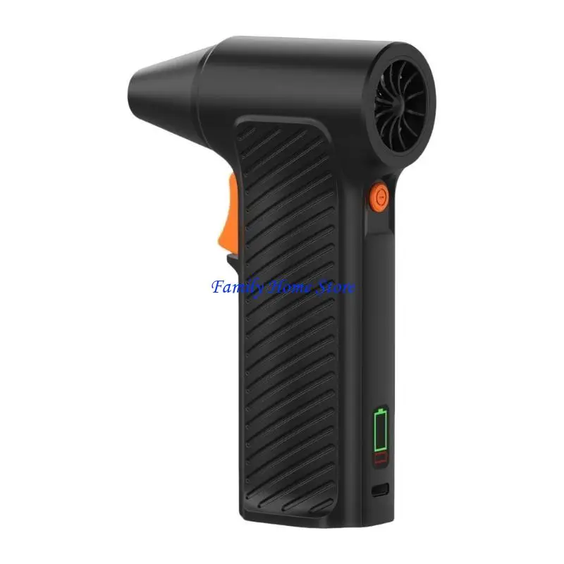 

P0UF Turbos Jets Fan Turbos Violent Fan 11000RPM 2600MA Rechargeable Blower with High Speed Duct Fan