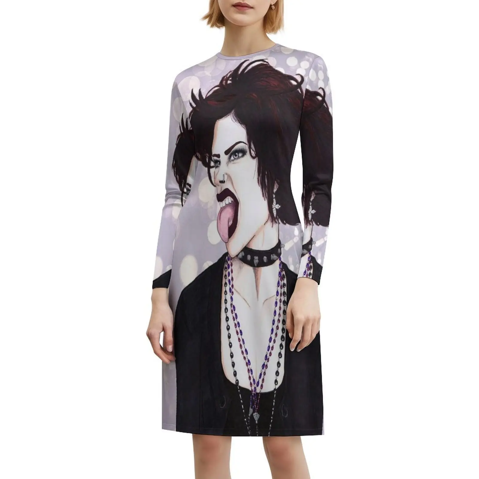 فستان نانسي بوهيمي عتيق بأكمام منتفخة أو خيارات بدون أكمام للنساء فستان نانسي داونز فساتين الحفلات السحرية الغامضة #6