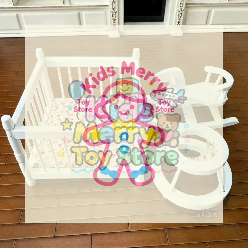 

1:12 кукольный домик, миниатюрный манеж, детская кровать, троянский конь, детские ходунки, набор из 3 предметов, модель, декор кукольного дома, ролевые игры, игрушки «сделай сам»