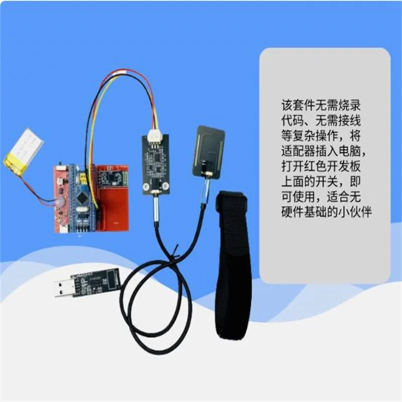 Sucha elektroda, czujnik elektryczny mięśni EMG, jednokanałowy moduł akwizycji sygnału analogowego, inteligentny, noszalny zestaw open source. — zdjęcie produktu 3