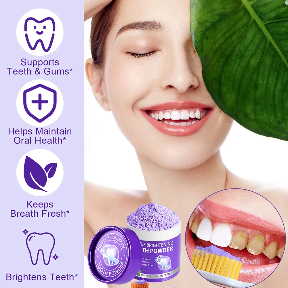 Deep Cleaning Dentifrices Fast Teeth Cleaning Whitening Powder For Outdoor Travel