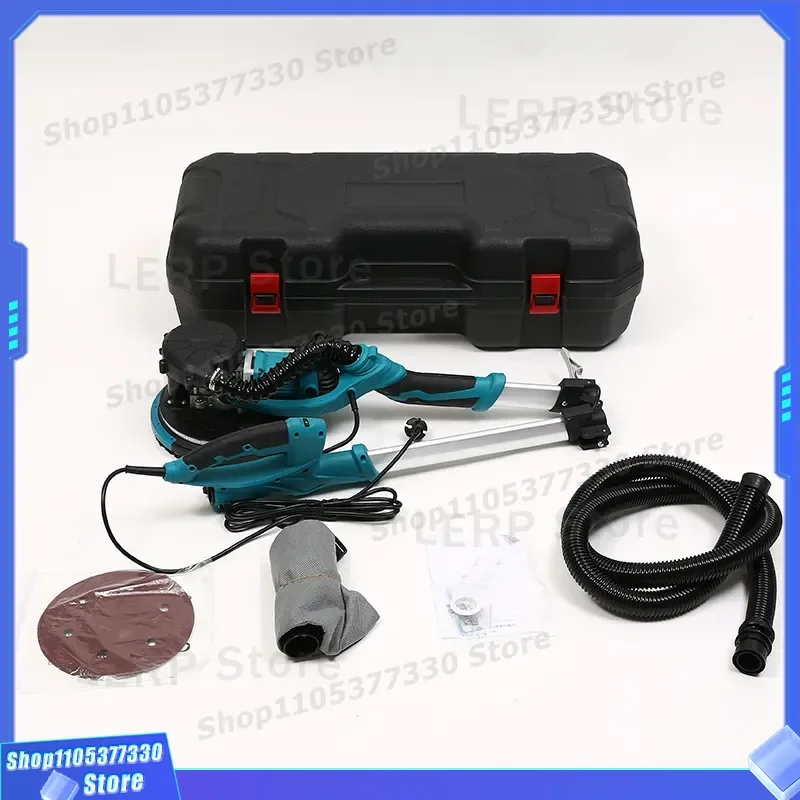 Foldable Wall Sander with Long Pole Self Priming Dust Free Putty Polishing Machine Double Light Strip Sandpaper Tool for