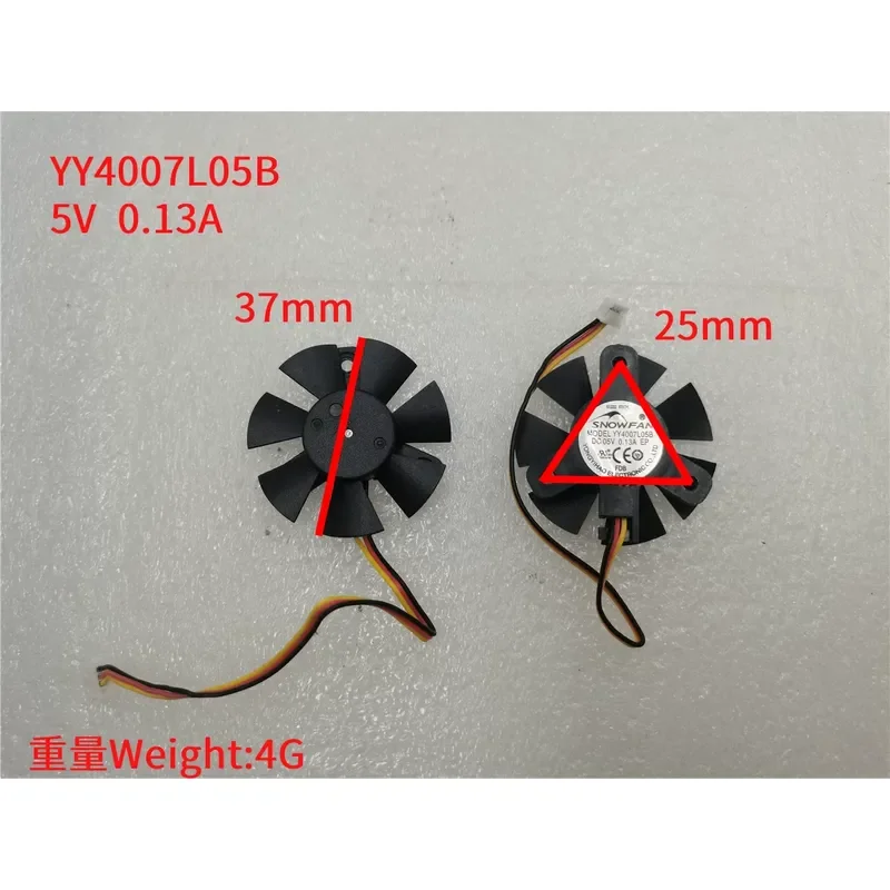 オリジナル-snowfan-yy4007l05b-ファン-ja900a-メインボード用-直径-37ccm-穴間隔-25cm