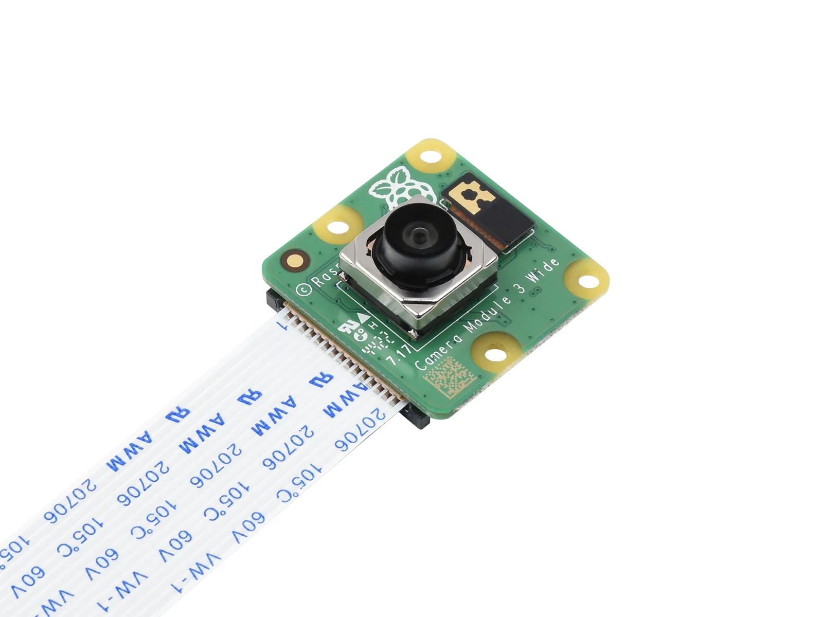 

Raspberry Pi Camera Module 3, 12MP high resolution, Auto-Focus, IMX708, 75 FOV Version and 120 FOV Version