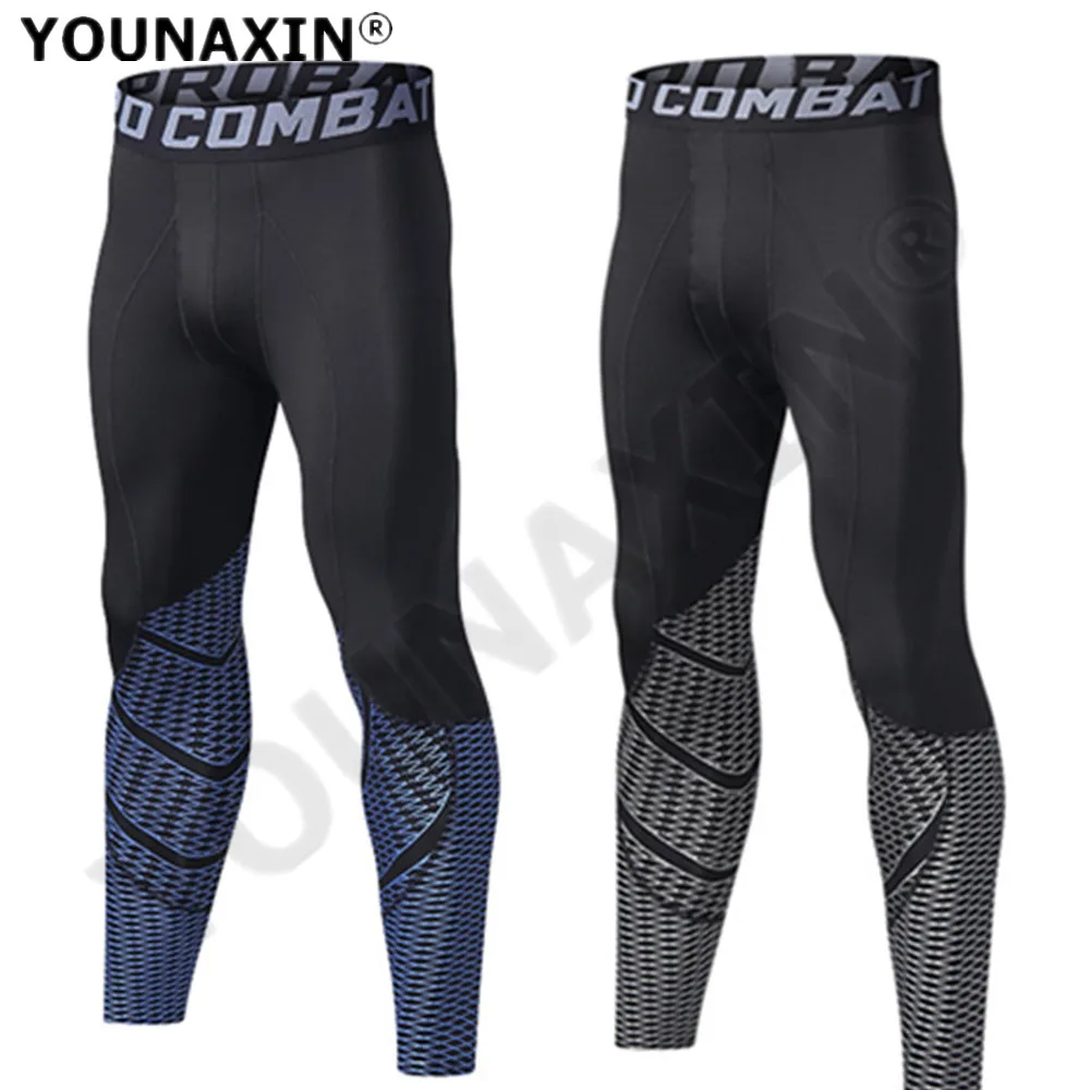 Men Base Layer Tight Running Trousers Gym Yoga Sports Leggings Fitness Elastic Outdoor Cycling Jogging Hiking Climbing Quick Dry