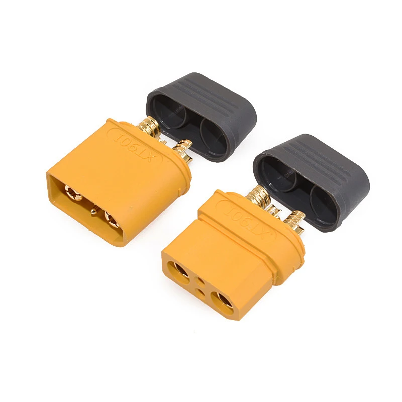 1PCS Yellow XT90I High Quality Male Female Gold-Plated Battery Connector Plug for RC Aircraft