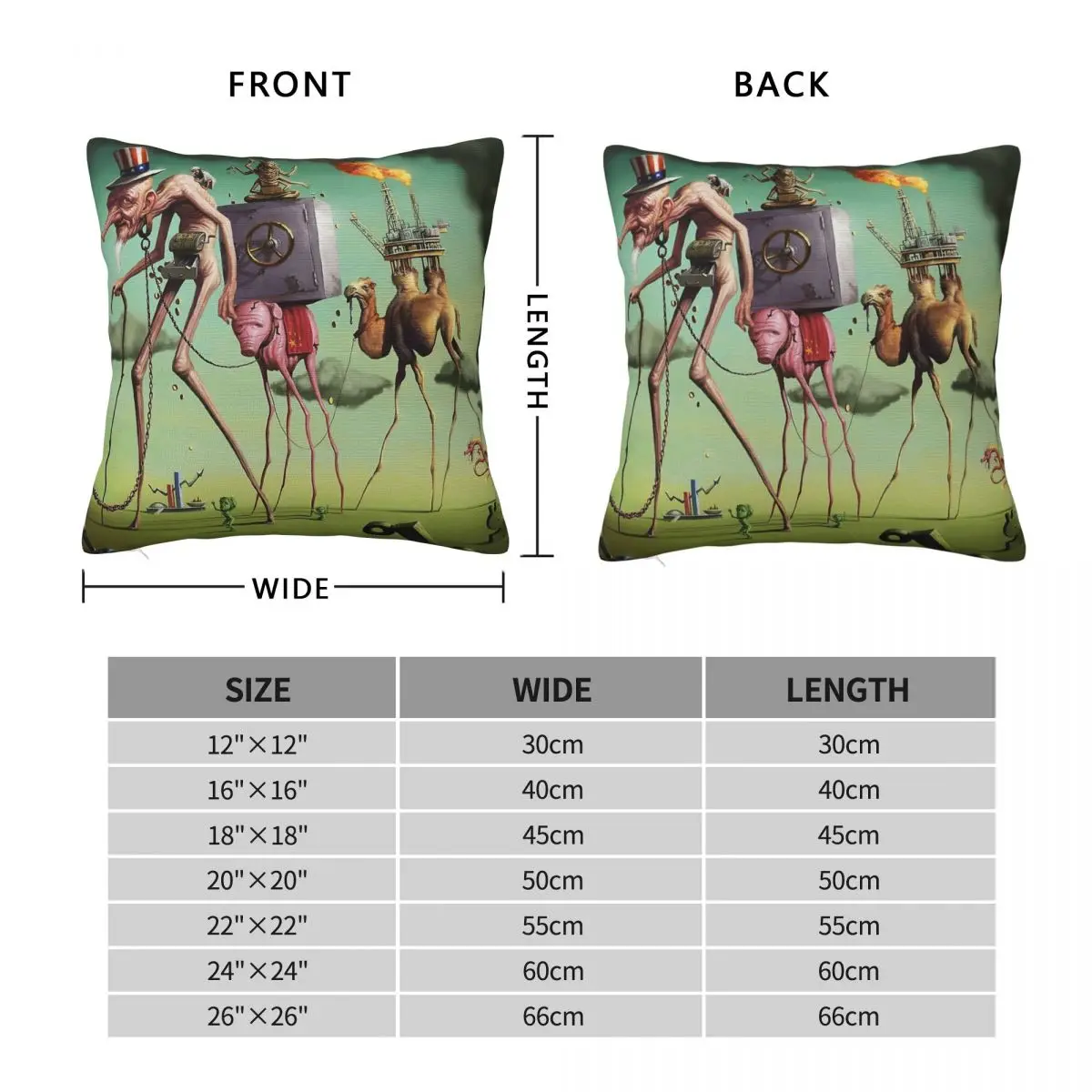 Salvador Dalﾙ Pillowcase Polyester Linen Velvet Pattern Zip Decor Home Cushion Cover Wholesale 45x45