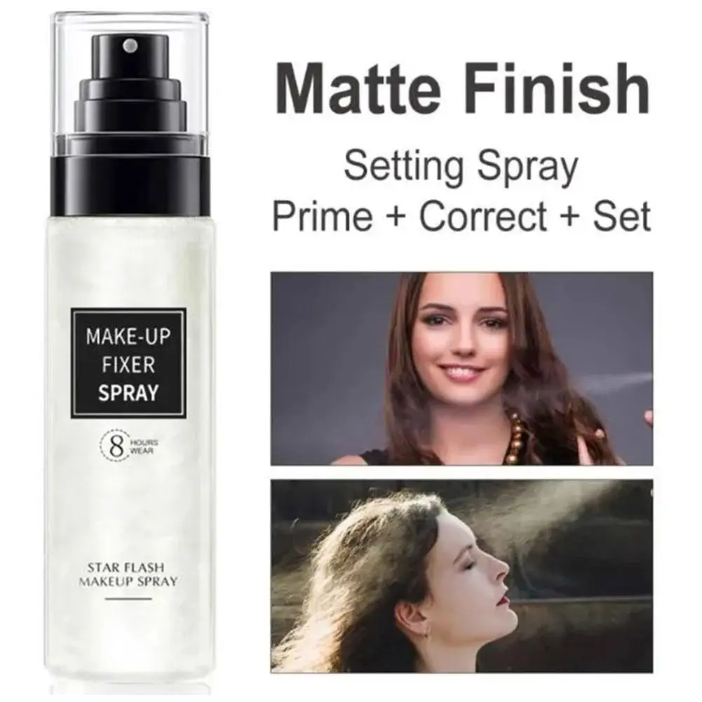 Makeup Setting Spray Waterproof Long Lasting Oil Control Hydrating Nourishing Glowing Facial Fixer Mist 100ml