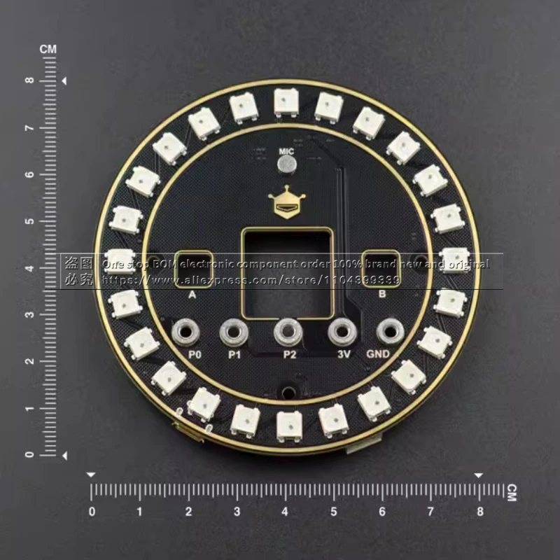 DFRobot self-operated store microbit ring RGB light expansion board, wearable clock, graphical programming