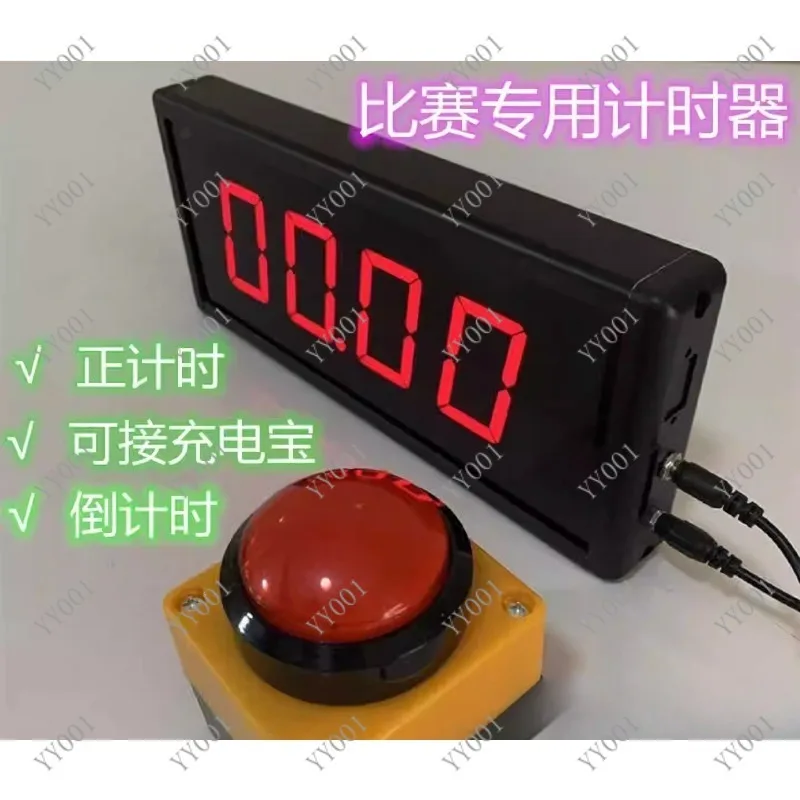 Multipurpose LED Digital Timer - Rechargeable Wrist Stopwatch Countdown Counter For Competitions, Training, Speech